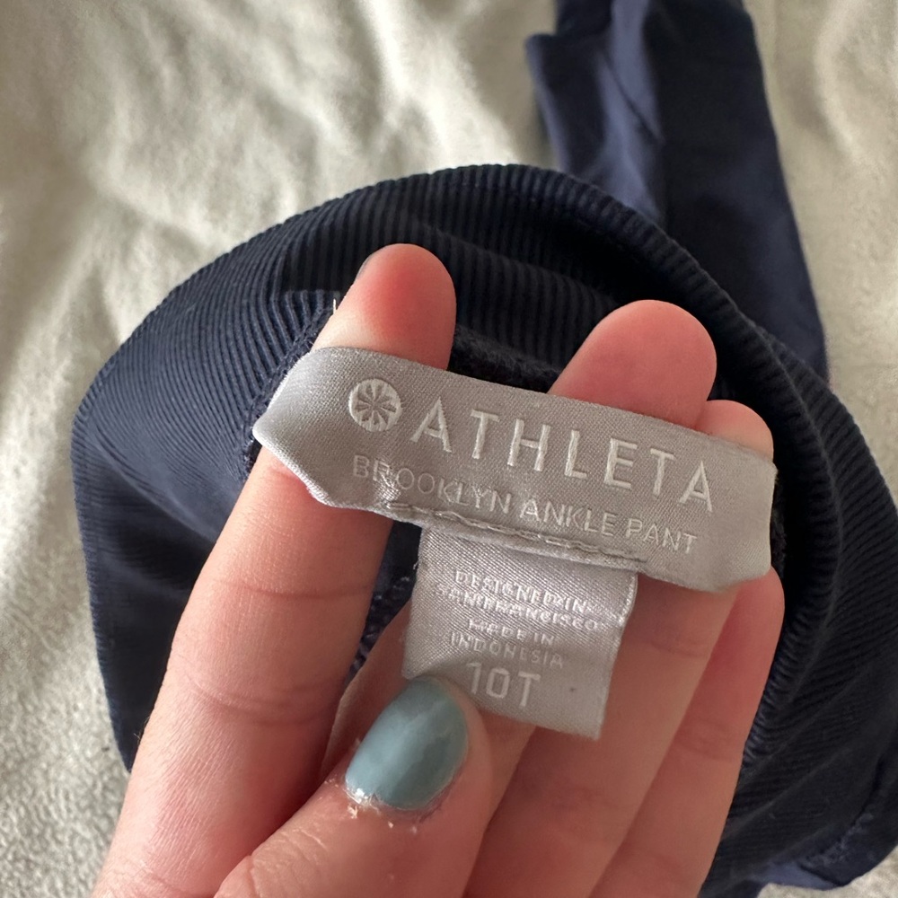 Athleta Blue Brooklyn Ankle Pants with Performance Fabric Tall - Picture 3 of 3